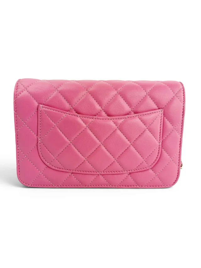 Chanel Barbie Pink Lambskin Pearl Crush WOC in Pink Lambskin from Season 2 Consign, photo 2 of 4