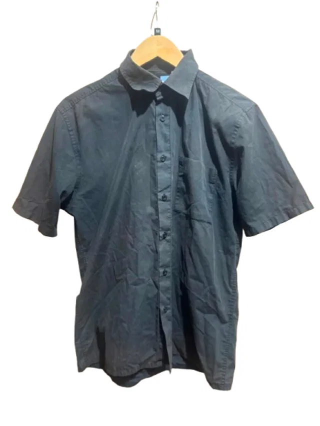 Saint Laurent Button Down Shirt Grey Size: M in Grey Cotton from Oxfam Online Shop