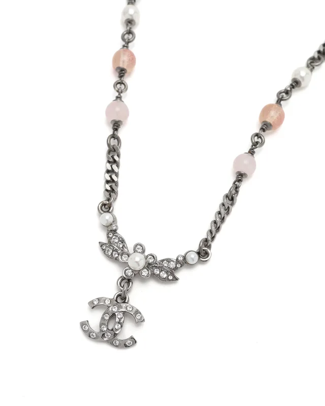 Chanel Coco Mark Rhinestone Necklace from A Retro Tale, photo 4 of 5