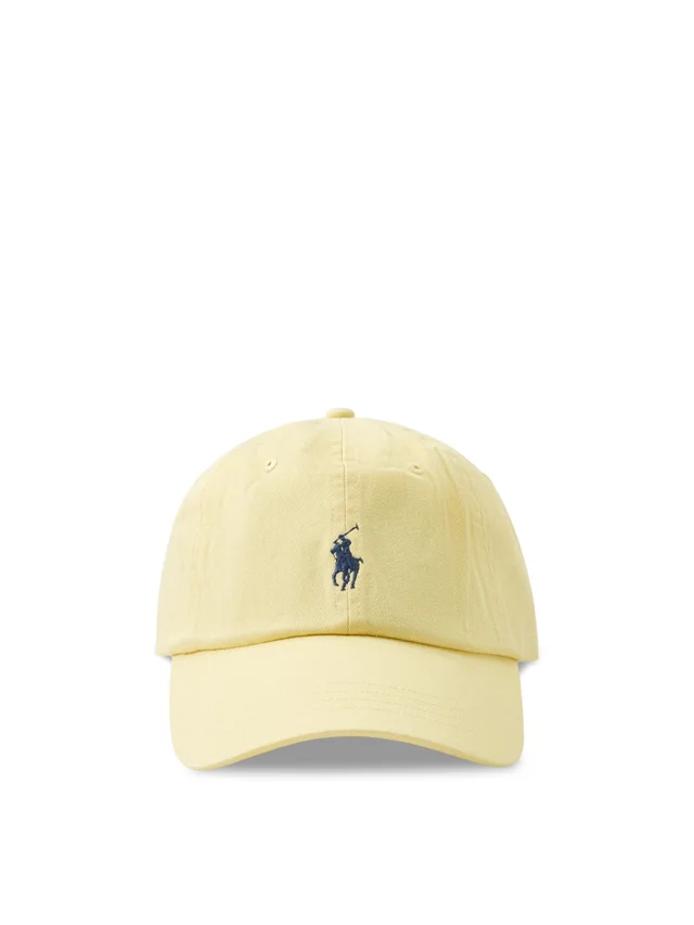 Polo Ralph Lauren The Iconic Cotton Chino Ball Cap Yellow in Yellow from Fenwick, photo 1 of 1