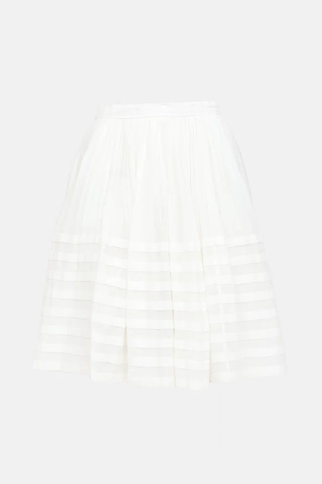 Burberry Brit Pleated Skirt in Silk from VSP Consignment