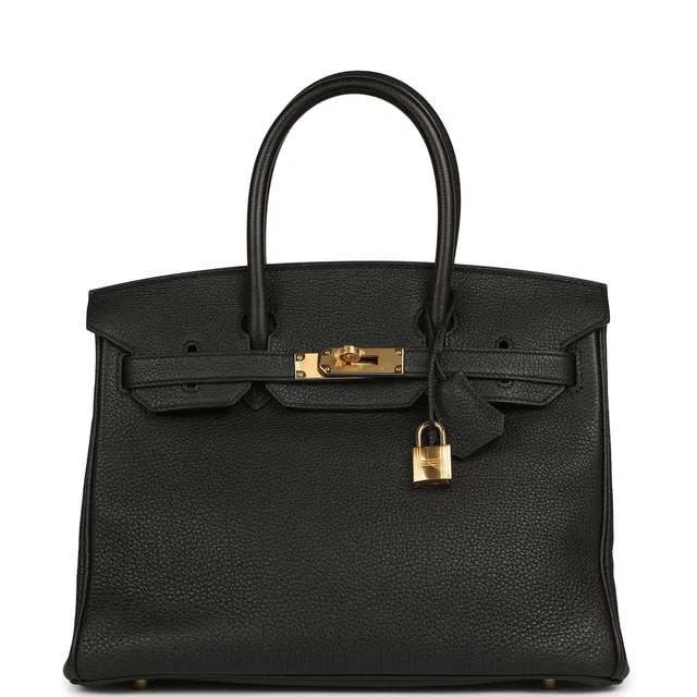 Hermès Birkin 30 Black Togo Gold Hardware in Black Togo leather from Madison Avenue Couture