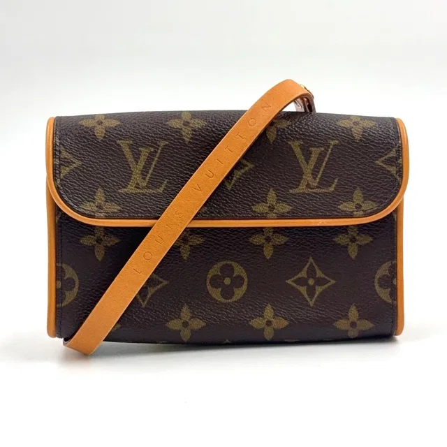 Louis Vuitton Pochette Twin PM XS Leather Brown Light Shoulder Bag Gold in Brown Leather from The Reluxe