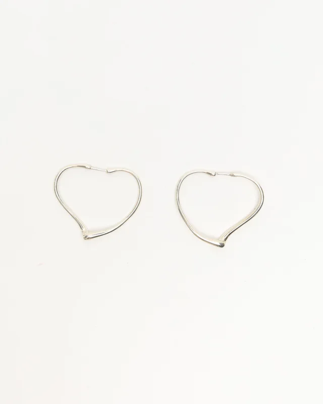 Tiffany & Co. Elsa Peretti Open Heart Hoop Earrings from A Retro Tale