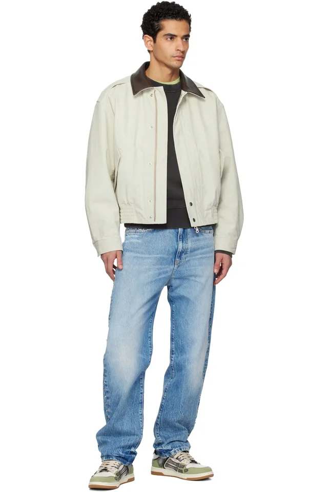 AMIRI White & Green XL Skel Top Low Sneakers, photo 5 of 5 from SSENSE