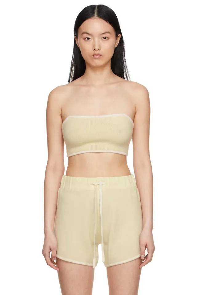 LISA YANG SSENSE Exclusive Off-White Selah Bra, image 1 of 1 from SSENSE