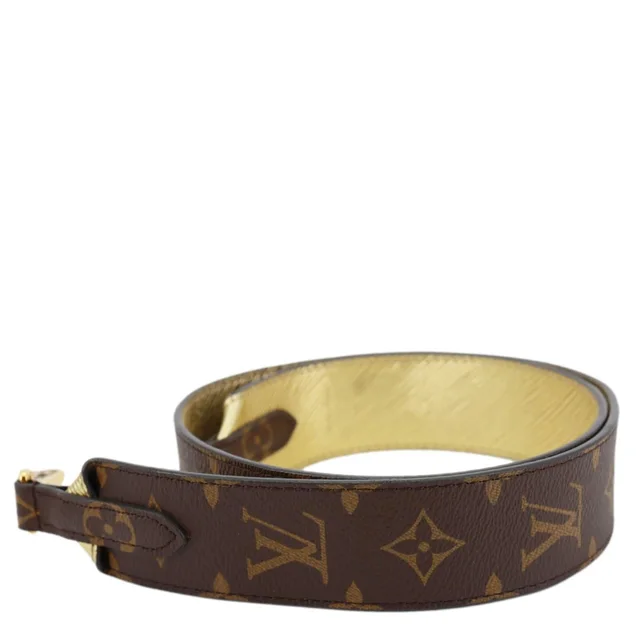 Louis Vuitton Monogram Canvas Shoulder Strap Brown in Brown Coated canvas from Dallas Designer Handbags