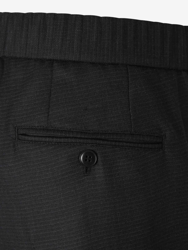 Brioni Elastic-waist wool trousers, photo 3 of 4 from SENSER