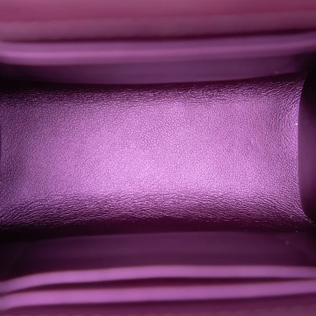 Purple Chanel CC Quilted Iridescent Lambskin Phone Holder with Chain Crossbody Bag in Purple Lambskin from Designer Revival, photo 2 of 2
