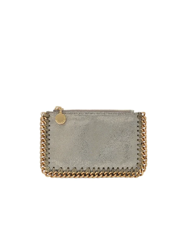 Stella McCartney Falabella Card Holder in Metallic Pyrite from SENSER, photo 1 of 1
