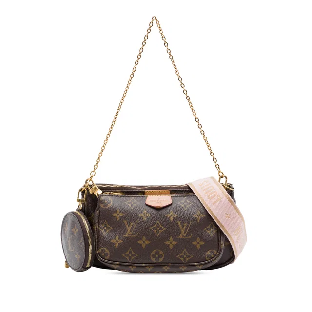 Brown Louis Vuitton Monogram Multi Pochette Accessoires Satchel in Brown Coated canvas from Designer Revival