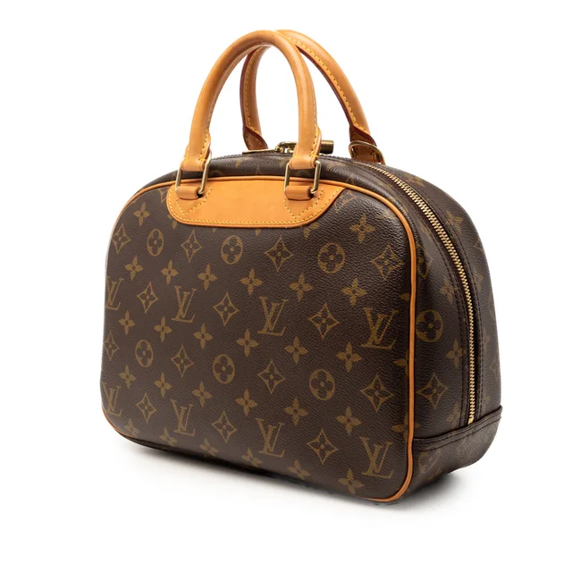 Brown Louis Vuitton Monogram Trouville Handbag in Brown Coated canvas from Designer Revival, photo 2 of 2