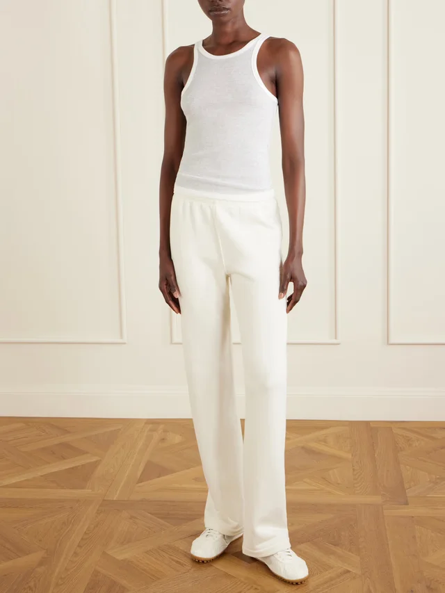 SKIMS Ribbed-knit jersey tank in White, photo 2 of 2 from NET-A-PORTER (Canada)