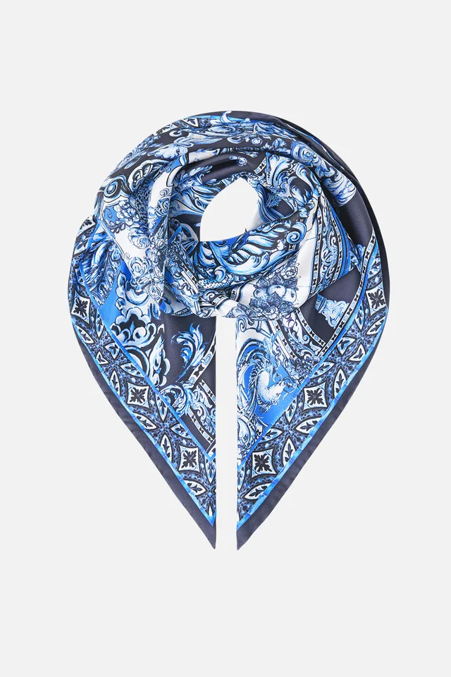Camilla eBoutique PRINTED SILK TWILL SQUARE SCARF A TILED WONDERLAND from CAMILLA, photo 1 of 1