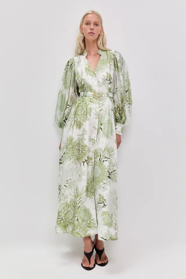 AJE Reflector Shirt Dress in Green from Aje, photo 1 of 1