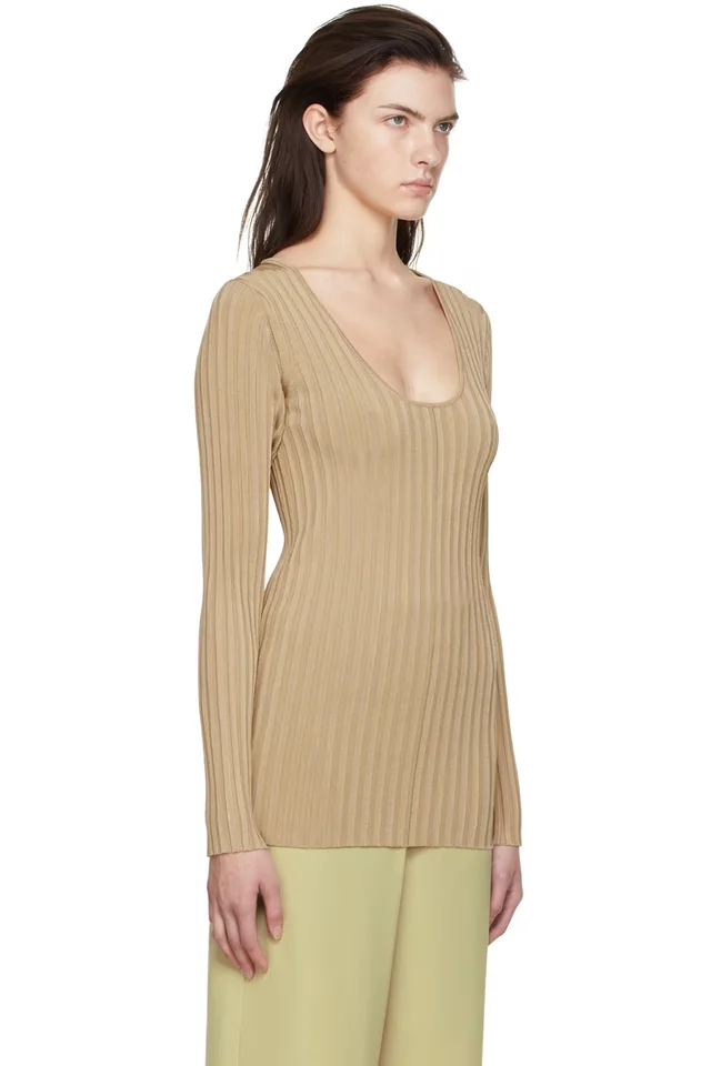 by Malene Birger Beige Seren Sweater, photo 2 of 2 from SSENSE