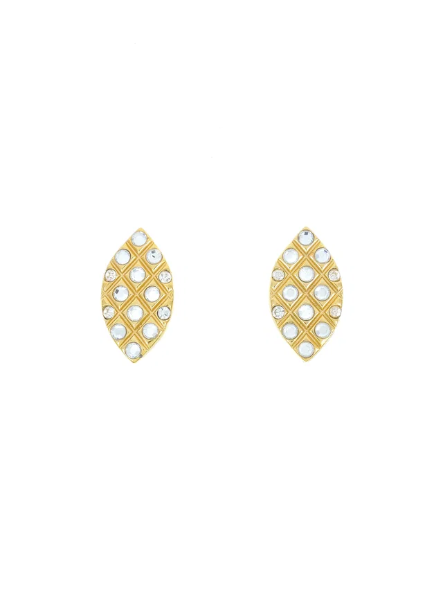 Saint Laurent Stoned Petal Earrings from Arcade Vintage