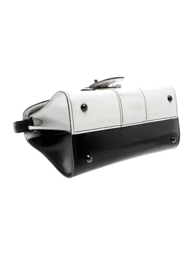 Delvaux Leather Top Handle Bag in white Leather from The RealReal, photo 5 of 6