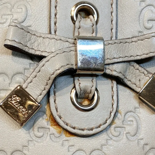 Gucci Guccissima Leather Tote Bag in Clear Leather from LuxUness, photo 8 of 9