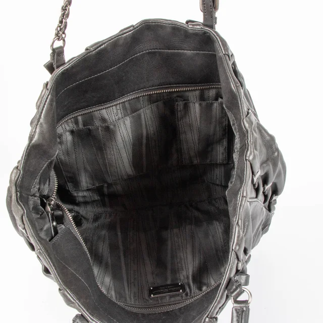 Ferragamo Black Vara Gathered Leather Shopper Bag in Black Leather from Labellov, photo 5 of 5