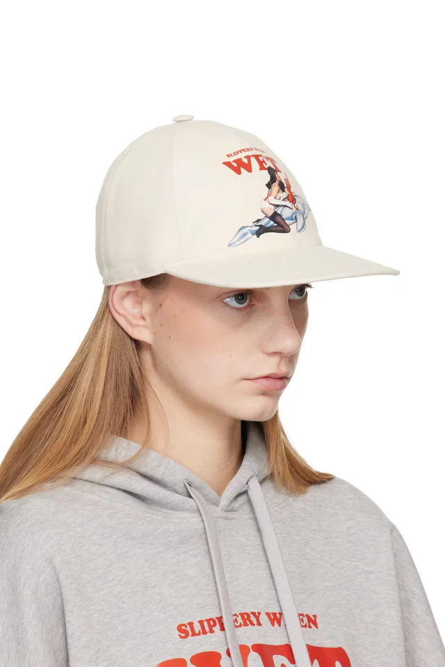 Stella McCartney Off-White Jeff Koons Edition 'Slippery When Wet' Cap, photo 2 of 3 from SSENSE