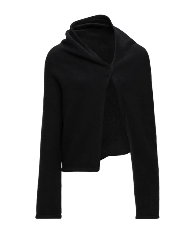 Magda Butrym Black wrap cardigan from SENSER, photo 1 of 1