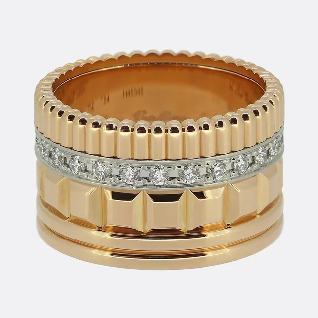 Boucheron Large Quatre Radiant Diamond Ring Size N (54) from The Vintage Jeweller