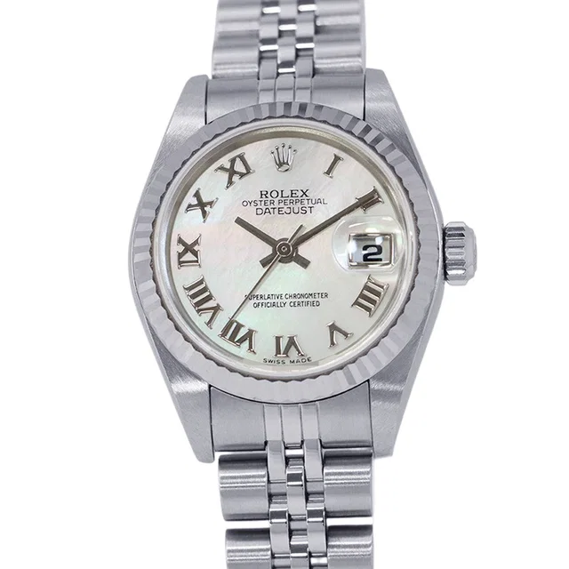 Rolex Datejust W26mm Stainless Steel K18WG White Shell Dial179174NR in White from GALLERY RARE