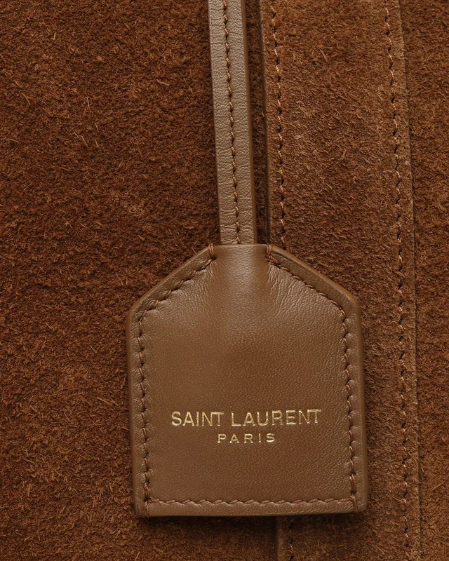 Saint Laurent Suede Bowling Bag in Suede from A Retro Tale, photo 6 of 9