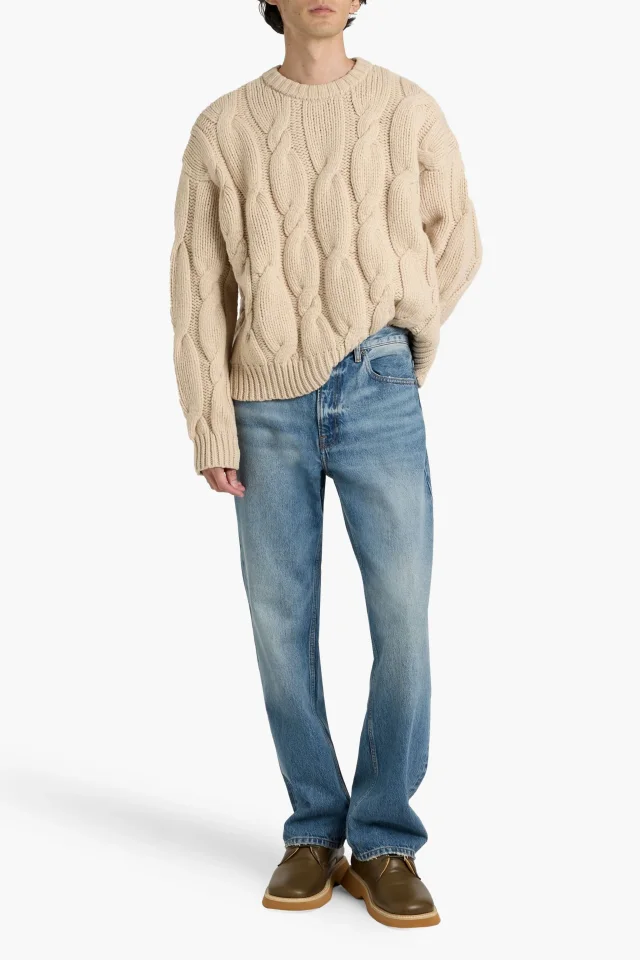 Frame The Boxy Straight-Leg Organic Cotton Jeans in Dark denim, photo 2 of 4 from THE OUTNET