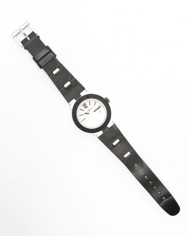 Bvlgari Diagono Aluminium 38mm Full Set 2001 Watch in Denim from A Retro Tale, photo 4 of 9