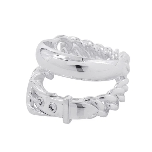 Hermès BoucleSellier Inflexible Ring Size 55/#15 SV925 from GALLERY RARE