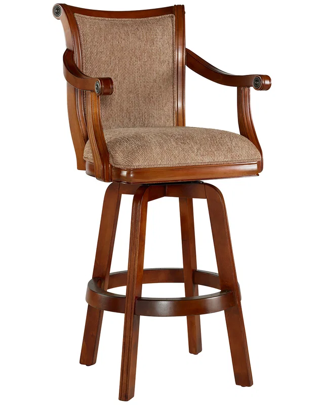 Powell Jensen Warm Cherry Swivel Bar Stool, image 1 of 1 from Rue La La