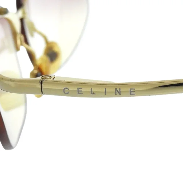 Celine Macadam Plate Rimless Sunglasses Gold/Pink in Pink from VINTAGE QOO TOKYO, photo 7 of 10