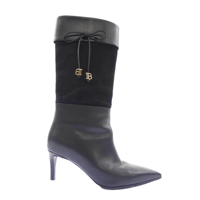Balmain Leather Boots in Leather from LuxUness