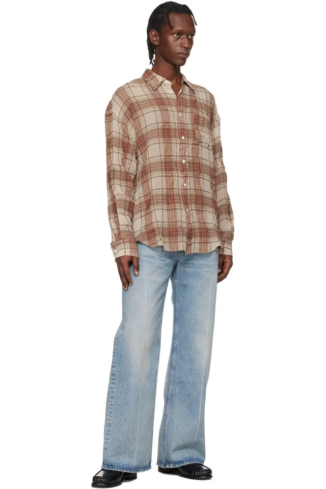HOPE Blue Low-Waist Wide-Leg Jeans, photo 4 of 4 from SSENSE