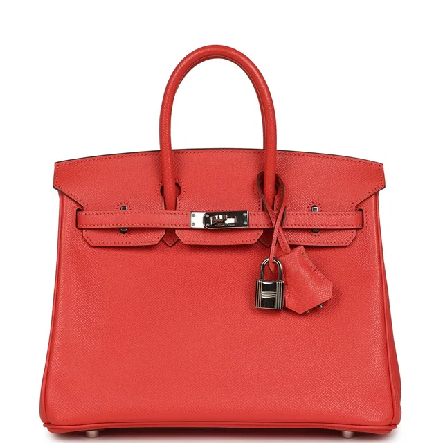 Hermès Birkin 25 Rose Jaipur Epsom Palladium Hardware in Pink Epsom leather from Madison Avenue Couture