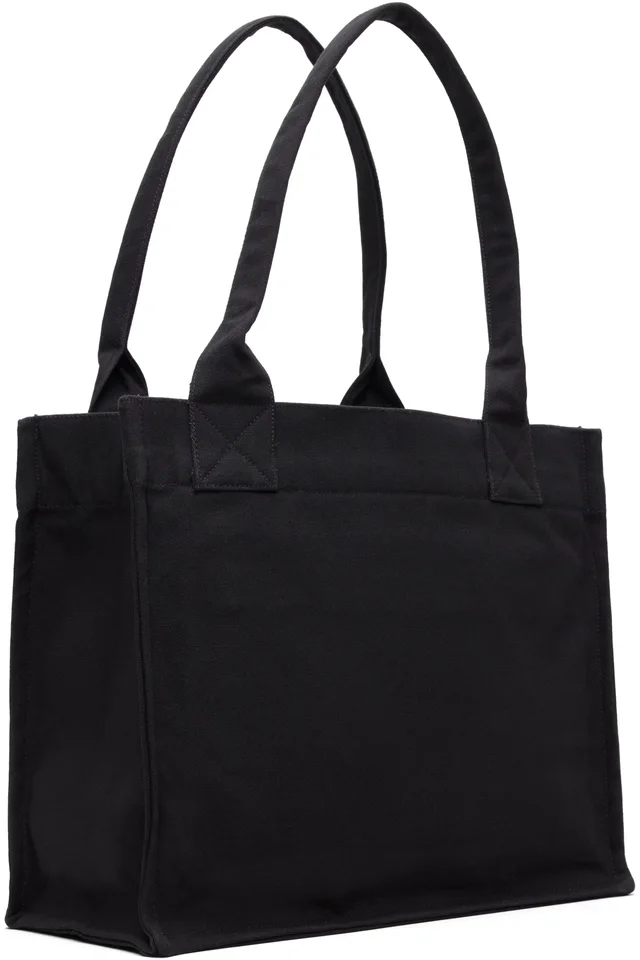 GANNI Black Pony Printed Large Tote, photo 3 of 4 from SSENSE