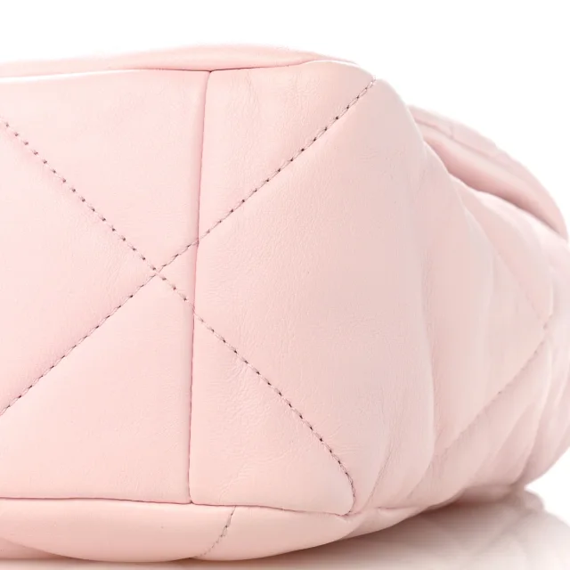 Quilted Large Chanel 19 Flap Light Pink in Pink Lambskin from FASHIONPHILE, photo 10 of 11