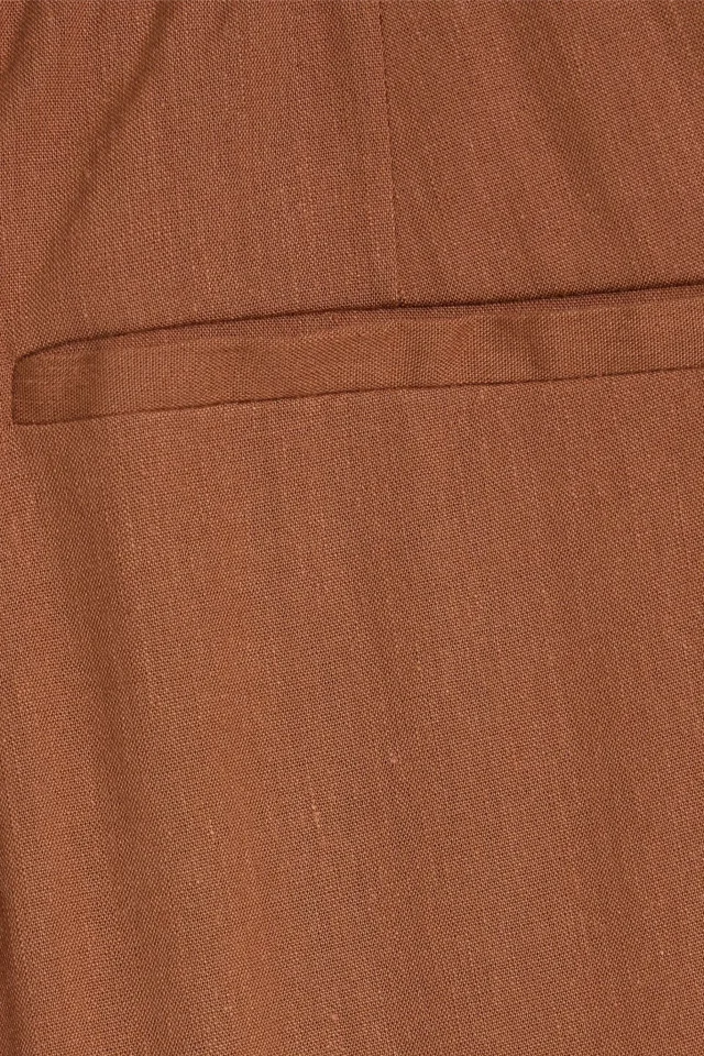 Theory Treeca Cropped Slim-Leg Pants in Linen-Blend, photo 3 of 3 from THE OUTNET