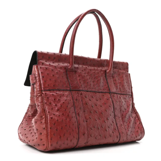 Mulberry Bayswater Black Forest in Black Ostrich from FASHIONPHILE, photo 3 of 9