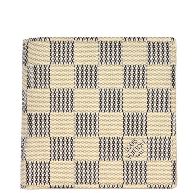 Louis Vuitton Damier Azur Portefeuille Marco Wallet Purse N60018 in Canvas from AMORE Vintage Tokyo