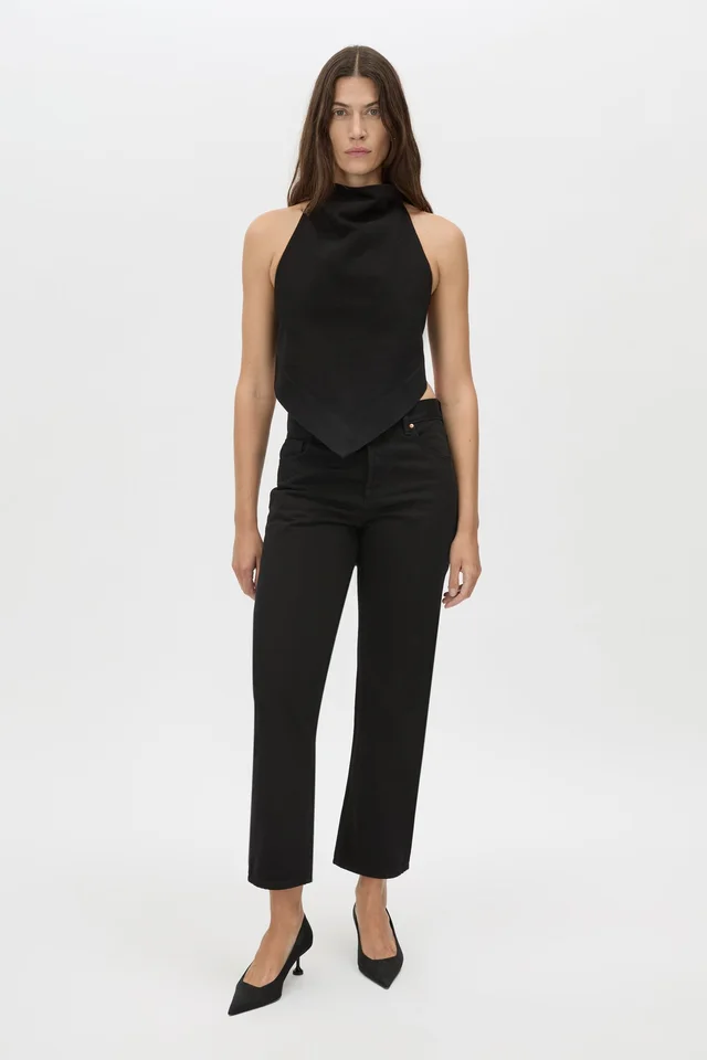 C&M CAMILLA AND MARC SALE Eleni Denim Top in Black from Camilla and Marc, photo 1 of 1