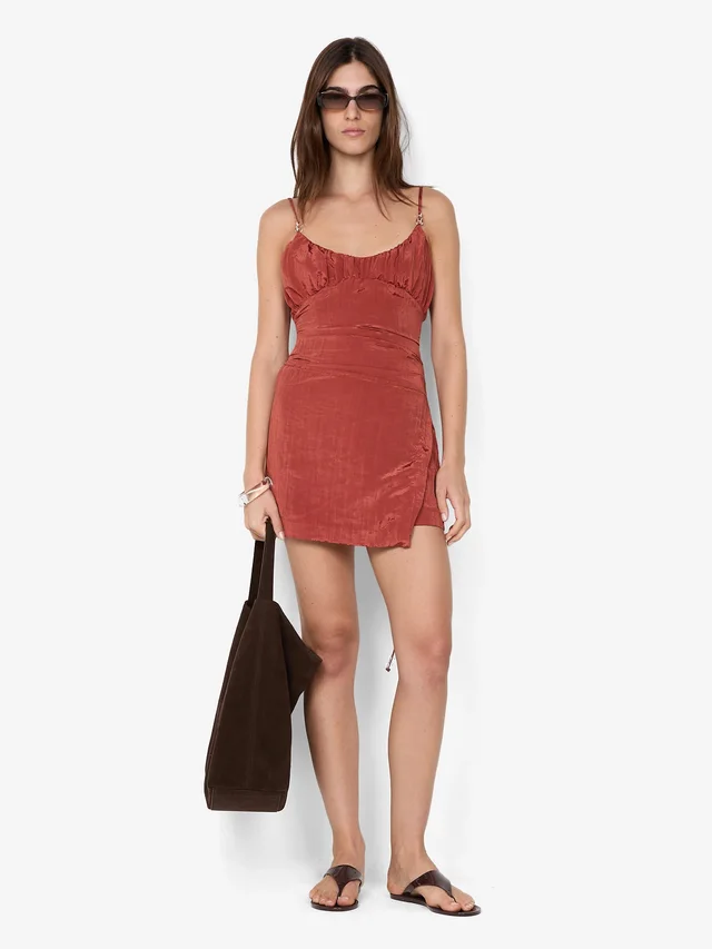 Bec&Bridge ODESSA SCOOP MINI DRESS - RUST from BEC + BRIDGE, photo 1 of 1