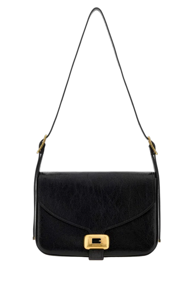 Balenciaga Lamb Leather Shoulder Bag — Black in Black Lambskin from HEWI
