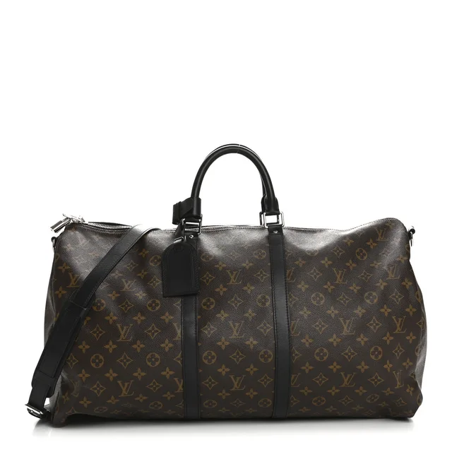 Louis Vuitton Keepall Bandoulière Monogram Macassar Coated Canvas Bag - Brown in Brown Coated canvas from H&T