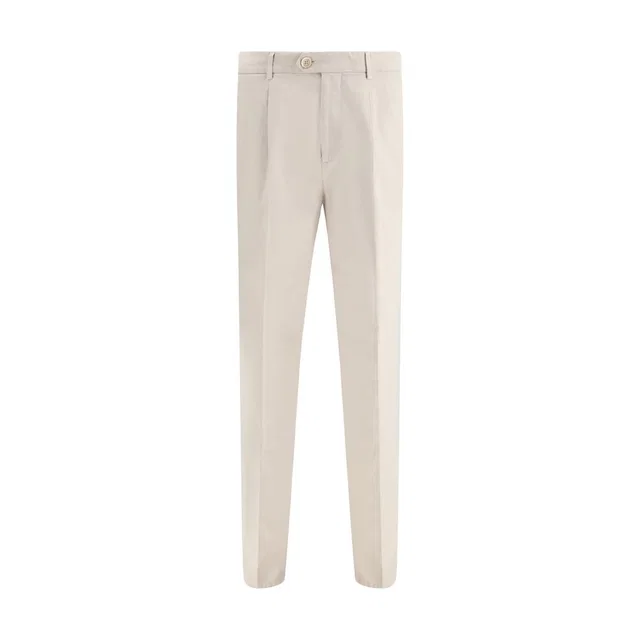 Brunello Cucinelli Beige Cotton Casual Pants in Beige from HEWI