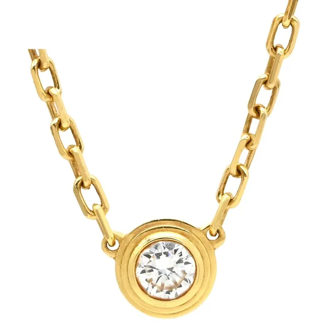 Cartier Necklace d'Amour SM Yellow Gold 18k Diamond Small Model in Yellow from The Reluxe