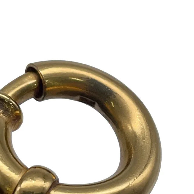Chanel CC Logo Lava Motif Bracelet Gold Metal in Gold from GALLERY RARE, photo 9 of 11