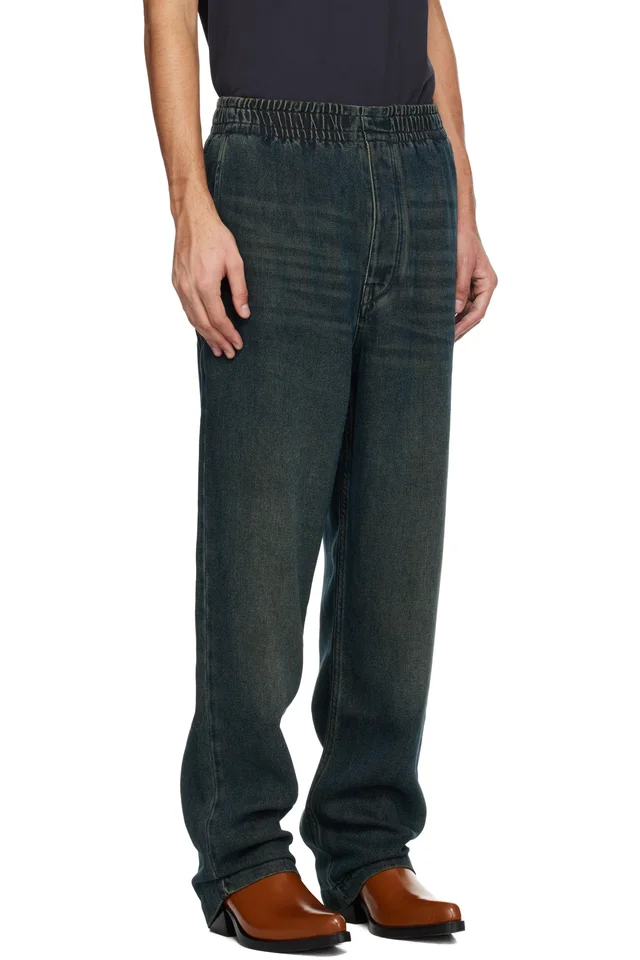 Isabel Marant Navy Timeo Jeans, photo 2 of 4 from SSENSE